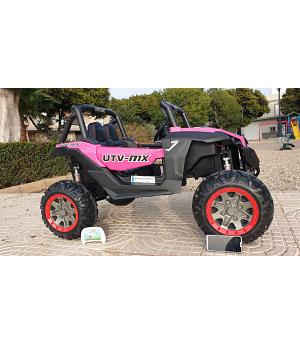 Polaris Buggy UTV-MX- 4x4, 4WD, dos PLAZAS, PANTALLA MP4, ROSA-PINK - BC-XMX-603